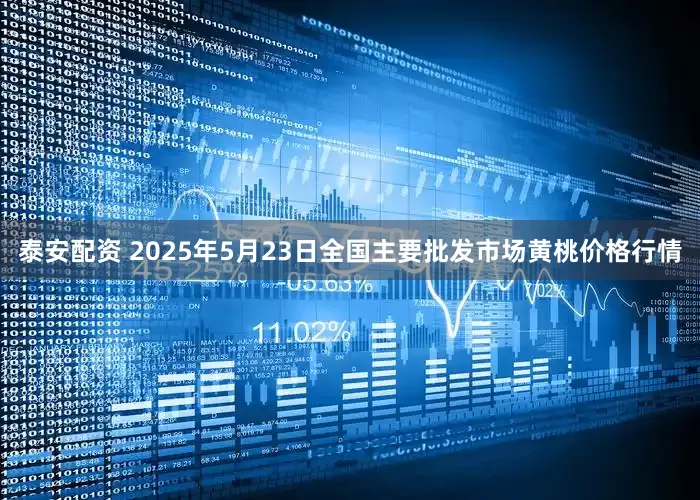 泰安配资 2025年5月23日全国主要批发市场黄桃价格行情