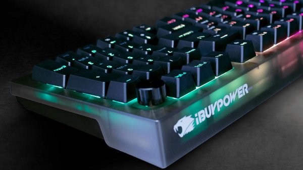 新影宝 iBUYPOWER 联合 Redragon 推 MK9 Pro 机械键盘，黑色款半透外壳