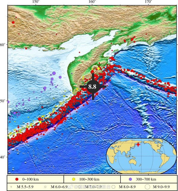 信钰证券 俄堪察加地震预计将对我国上海等地沿岸造成灾害性影响